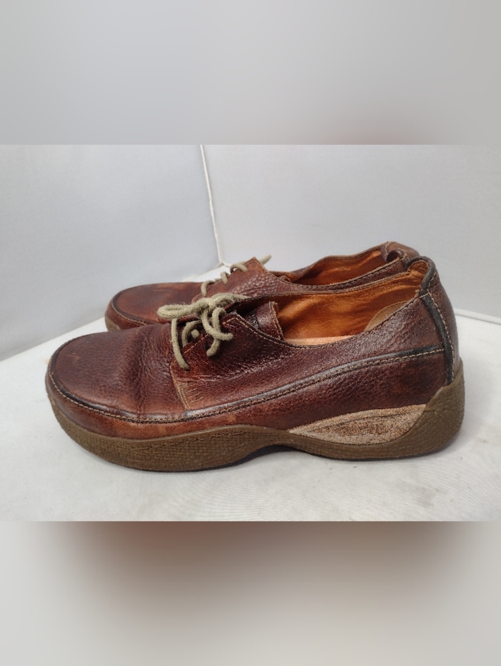 Rogue SMen s Brown Leather Lace Oxford Shoes Casual 12 Minimalist A19